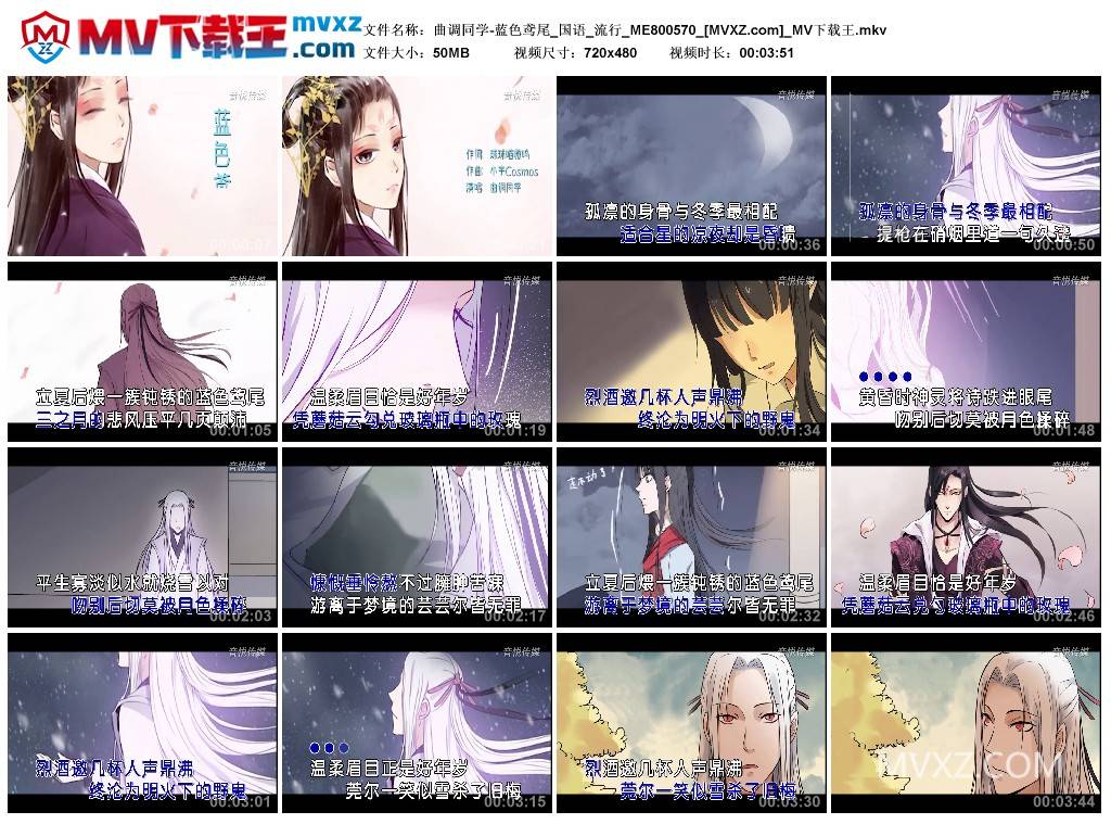 曲调同学-蓝色鸢尾_国语_流行_ME800570